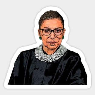 Ruth Bader Ginsburg Cartoonish Sticker